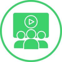 Online Course Vector Icon