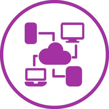 Cloud Computing Vector Icon
