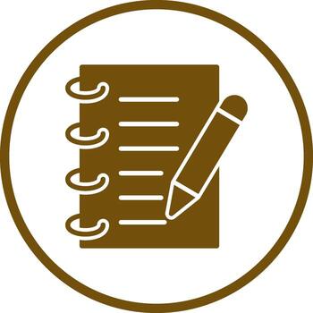 Spring Notebook Vector Icon