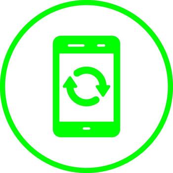 icono de vector de sincronización