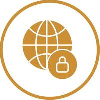 Worldwide Security Vector Icon