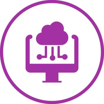 Cloud Computing Vector Icon