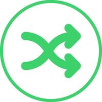 Arrow Crossing Vector Icon