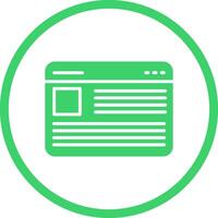 Blogging Services Vector Icon