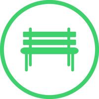 Garden Bench Vector Icon