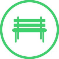 Garden Bench Vector Icon