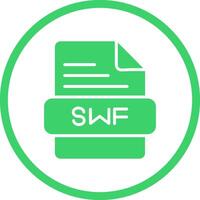 icono de vector de swf