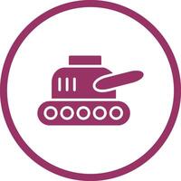 icono de vector de exhibición de tanque