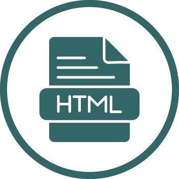 icono de vector html