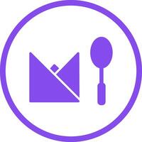 Spoon and Napkin Vector Icon