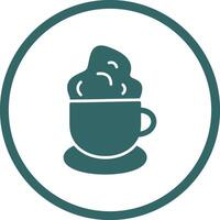 icono de vector de café cremoso