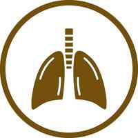 icono de vector de pulmones