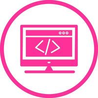 icono de vector de codificación html