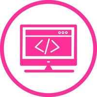 HTML Coding Vector Icon