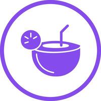 Coconut Drink Vector Icon