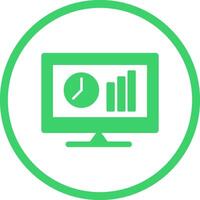 Online Stats Vector Icon