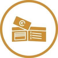 Money in Wallet Vector Icon