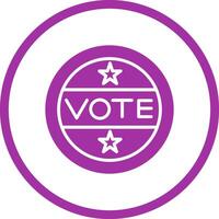 Vote Sticker Vector Icon