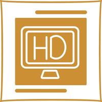 hd calidad vector icono