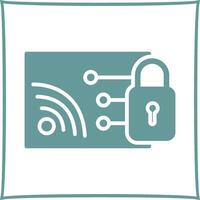 Protected WiFi Vector Icon