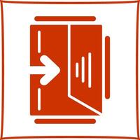 Exit Sign Vector Icon