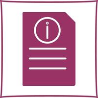 Information Document Vector Icon