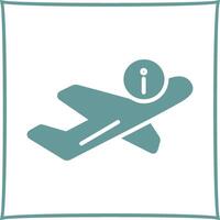 icono de vector de información de vuelo