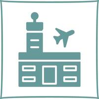 icono de vector de edificio de aeropuerto