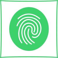 Fingerprint Vector Icon