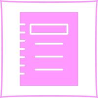 Notepad Vector Icon