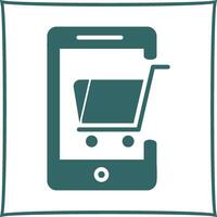 Mobile Shopping Vector Icon