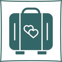 Lover Suitcase Vector Icon