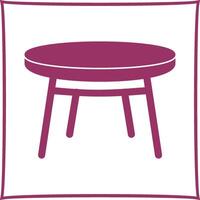 Small Table Vector Icon