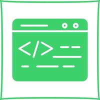 icono de vector de codificación web