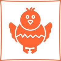 icono de vector de pollito