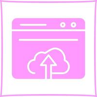 Upload Web Vector Icon
