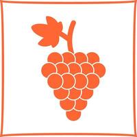 icono de vector de uvas