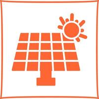 icono de vector de panel solar