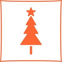 icono de vector de árbol de navidad