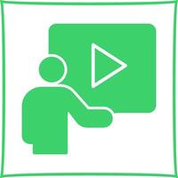 Video Lesson Vector Icon