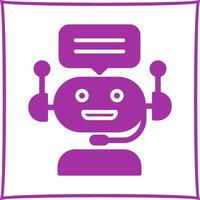 Chat Bot Vector Icon