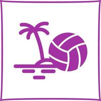 icono de vector de voleibol de playa