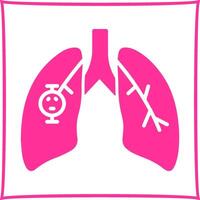 Lung Cancer Vector Icon