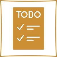 icono de vector de lista de tareas