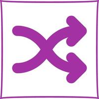 Arrow Crossing Vector Icon