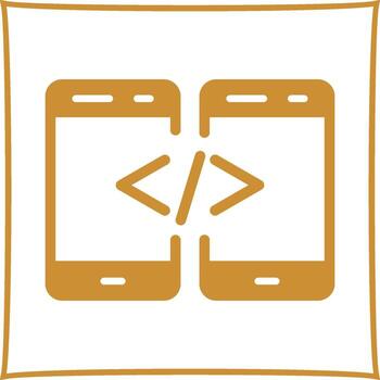 icono de vector de código