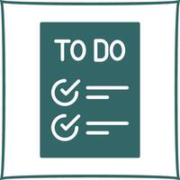 Today to Done Checklist Vector Icon