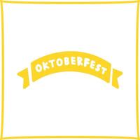 icono de vector de banner de oktoberfest