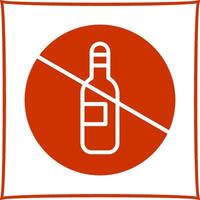 No Drinking Vector Icon