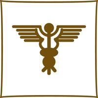 icono de vector de caduceo